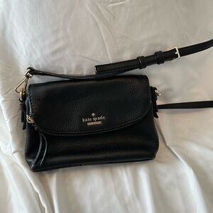 Kate Spade Small Black Leather Crossbody Bag